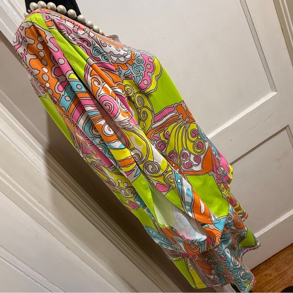 Trina Turk Vibrant Swirl Design Swim Cover Up / Dress - Picture 10 of 13